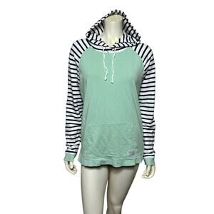 Orvis Mint Green & Striped Raglan Hoodie L/G